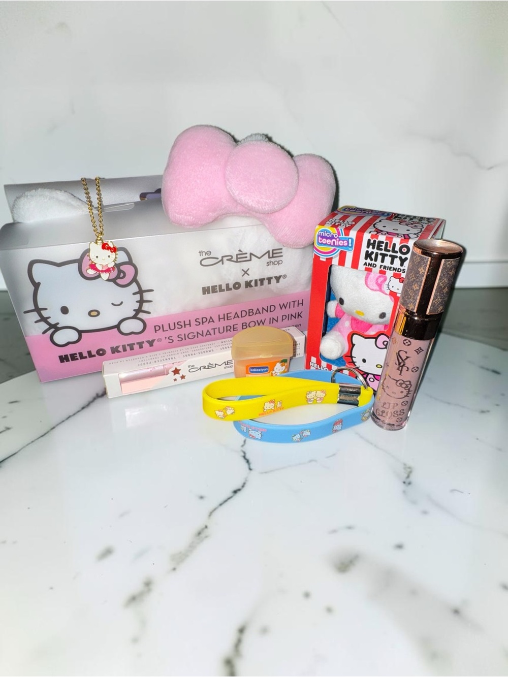 Hello Kitty Sanrio Beauty & Accessories Bundle The Crème Shop Plush